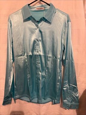 NWT Ranch Dress’n satin size large